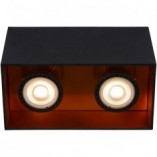 Lampa spot podwójna Bodibis czarno-miedziana Lucide | Kup teraz!