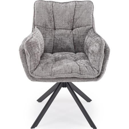 Krzesło fotelowe obrotowe K597 popiel Halmar - Komfort i styl