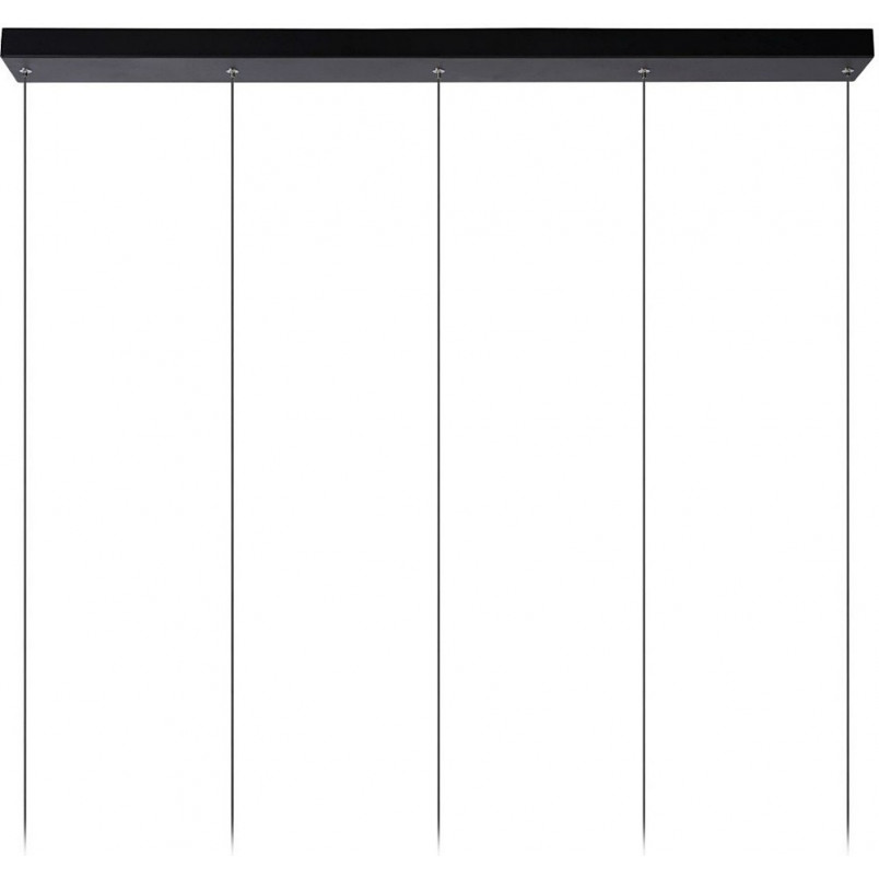 Lampa wisząca LED Tubule czarna Lucide | Minimalistyczny design