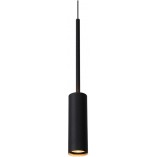 Lampa wisząca LED Tubule czarna Lucide | Minimalistyczny design