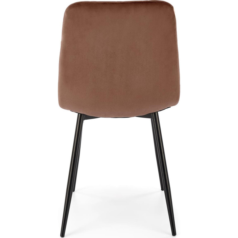 Krzesło welurowe Halmar K525 mokka - Komfort i styl