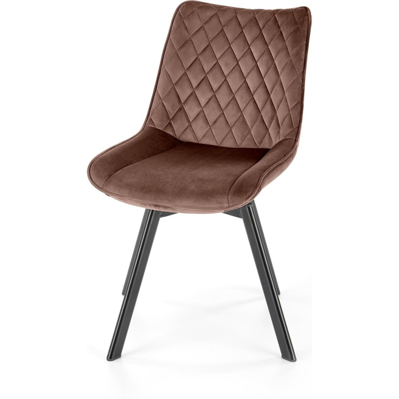 Krzesło welurowe Halmar K520 Mokka - Komfort i Elegancja