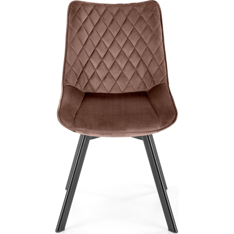 Krzesło welurowe Halmar K520 Mokka - Komfort i Elegancja