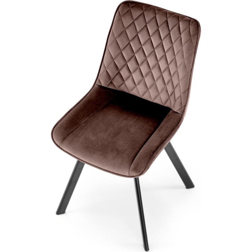 Krzesło welurowe Halmar K520 Mokka - Komfort i Elegancja