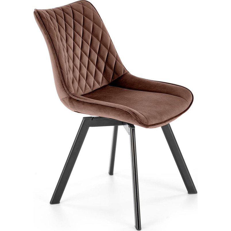 Krzesło welurowe Halmar K520 Mokka - Komfort i Elegancja