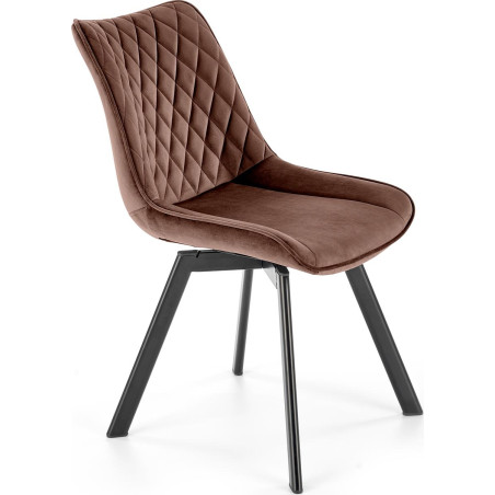 Krzesło welurowe Halmar K520 Mokka - Komfort i Elegancja