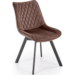 Krzesło welurowe Halmar K520 Mokka - Komfort i Elegancja