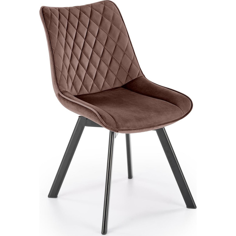 Krzesło welurowe Halmar K520 Mokka - Komfort i Elegancja