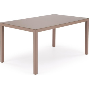 Stół szklany ogrodowy Hover 150x90cm Halmar - Beżowy