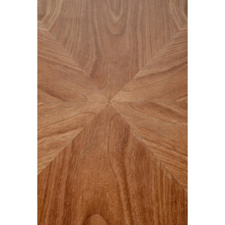 Stół okrągły Hevelius 130cm orzech/czarny | Halmar