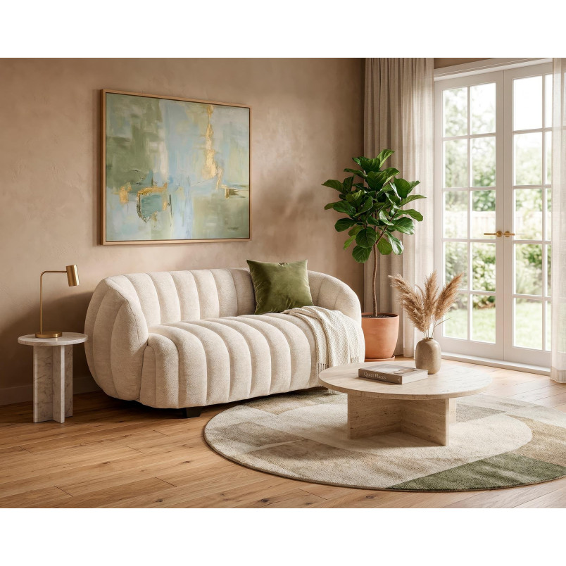 Sofa 2-osobowa Fraser Halmar | Kremowa, 140cm | Sklep mebli