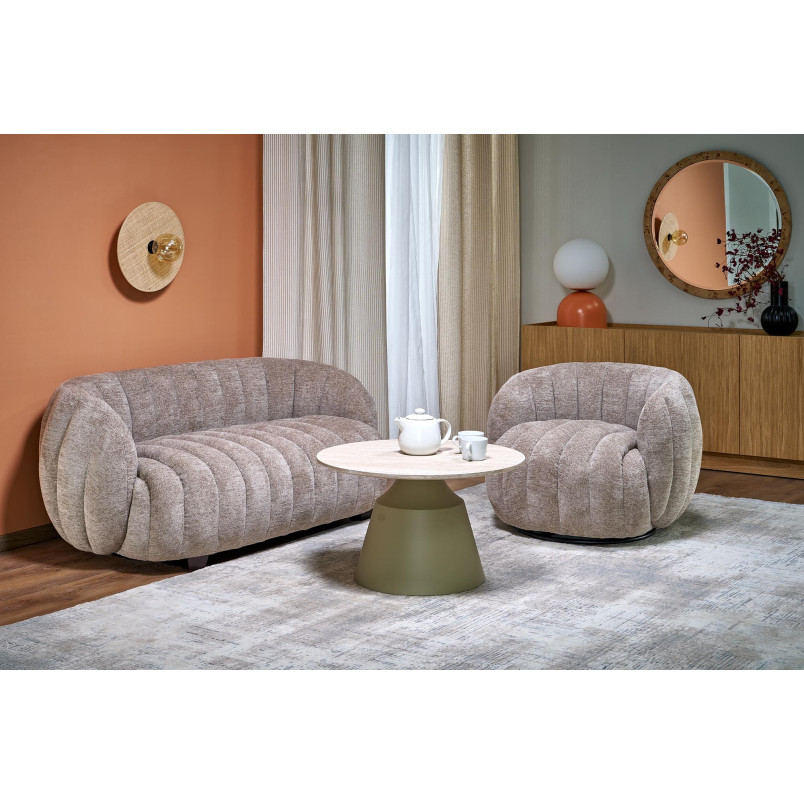 Sofa 2-osobowa Fraser Halmar | Ciemny Beż | 140cm