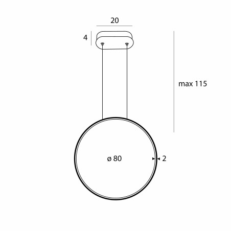 Maxlight P0653 Lampa Wisząca Visual 28W White MaxLight