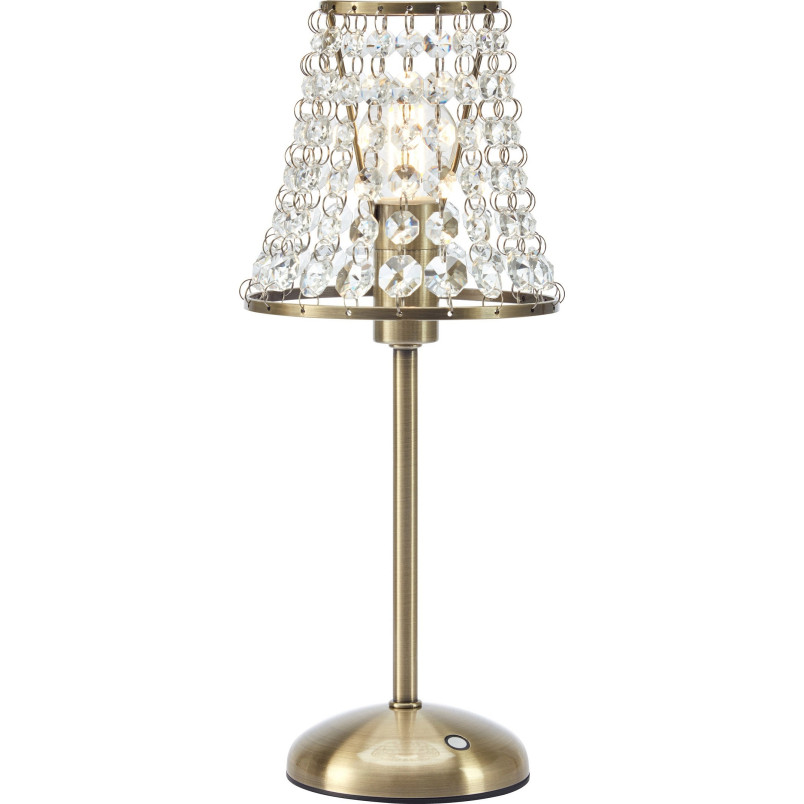 LIORA Rechargeable Table Antique Brass/Clear B/O Markslojd