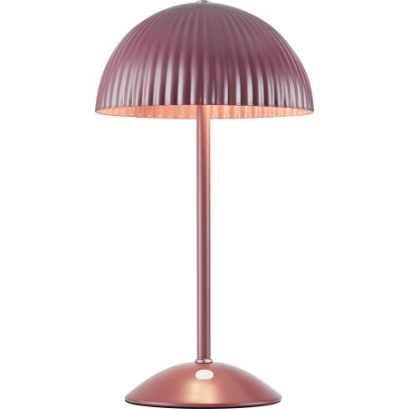 Lampa stołowa grzybek z plisowanym kloszem Zin 33,5cm czerwona Markslojd