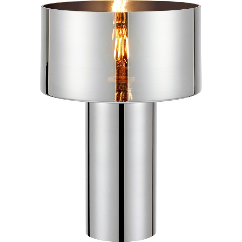Lampa stołowa szklana z efektem lustra Corin 32cm chrom Markslojd