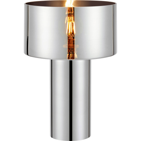 Lampa stołowa szklana z efektem lustra Corin 32cm chrom Markslojd