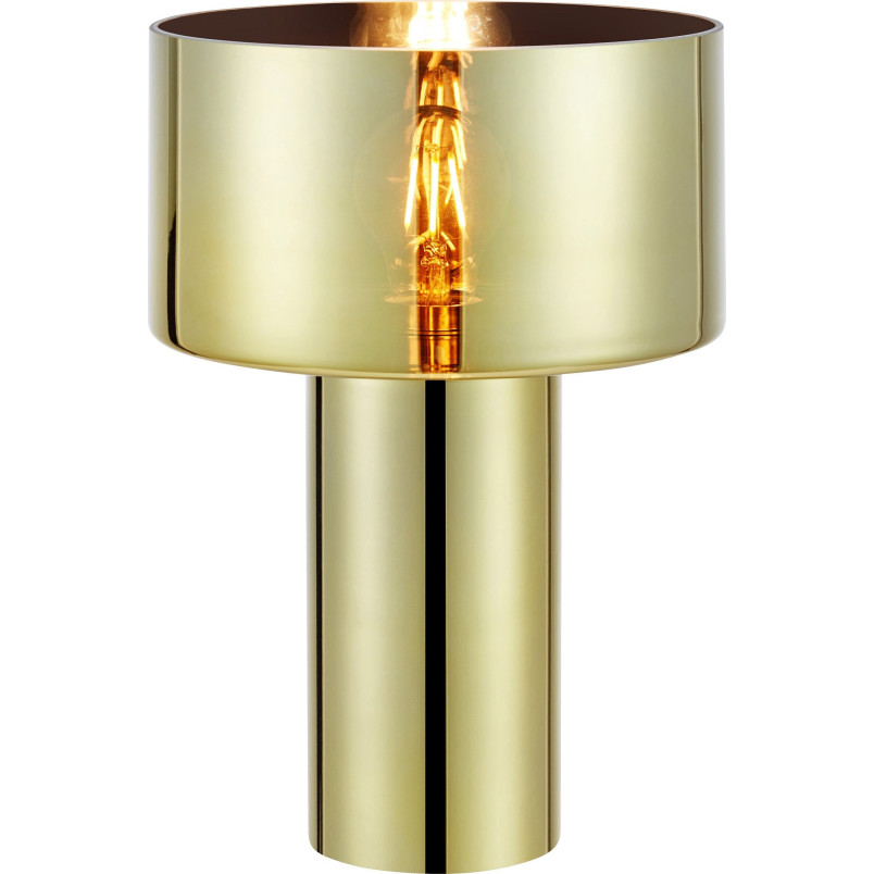Lampa stołowa szklana z efektem lustra Corin 32cm złota Markslojd