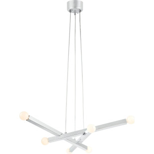Lampa wiszące żarówki Stack 80cm 6 punktowa chrom Markslojd