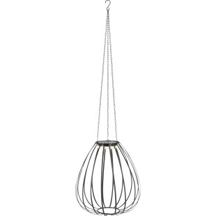 Lampa wisząca solarna Ovia LED 42cm czarna ze ściemniaczem Markslojd