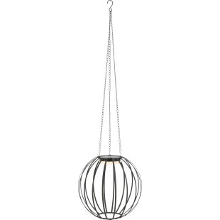 Lampa wisząca solarna Kivo LED 37cm czarna ze ściemniaczem Markslojd