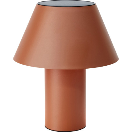 Lampa zewnętrzna solarna na stół Vivo LED ze ściemniaczem brązowa Markslojd