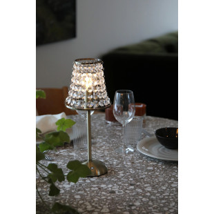 LIORA Rechargeable Table Antique Brass/Clear B/O Markslojd