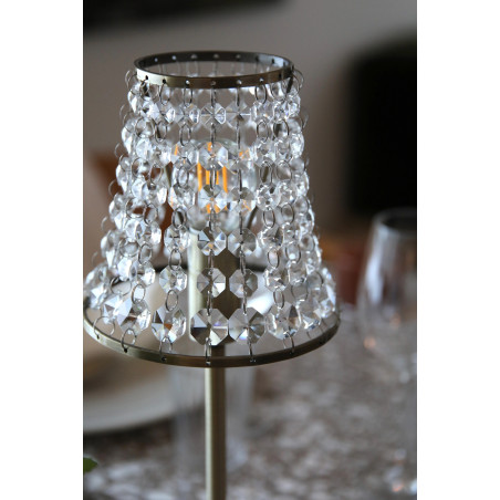 LIORA Rechargeable Table Antique Brass/Clear B/O Markslojd