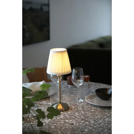 ANNO Rechargeable Table Antique Brass/Offwhite B/O Markslojd