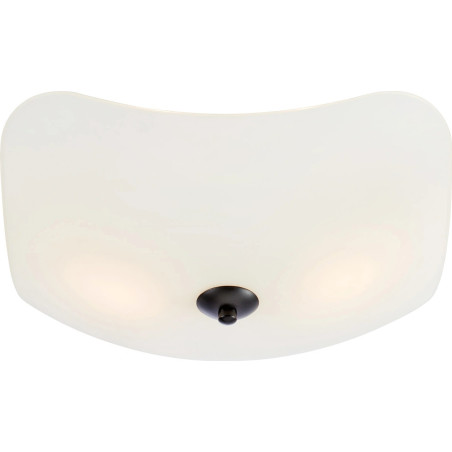 Plafon szklany z organicznym kloszem Oris 36cm biały Markslojd