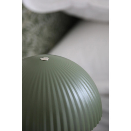 Lampa stołowa grzybek z plisowanym kloszem Zin 33,5cm zielona Markslojd