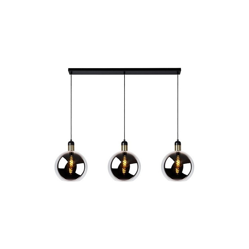 Lampa wisząca Julius Lucide - 3 szkła dymione | Sklep z lampami