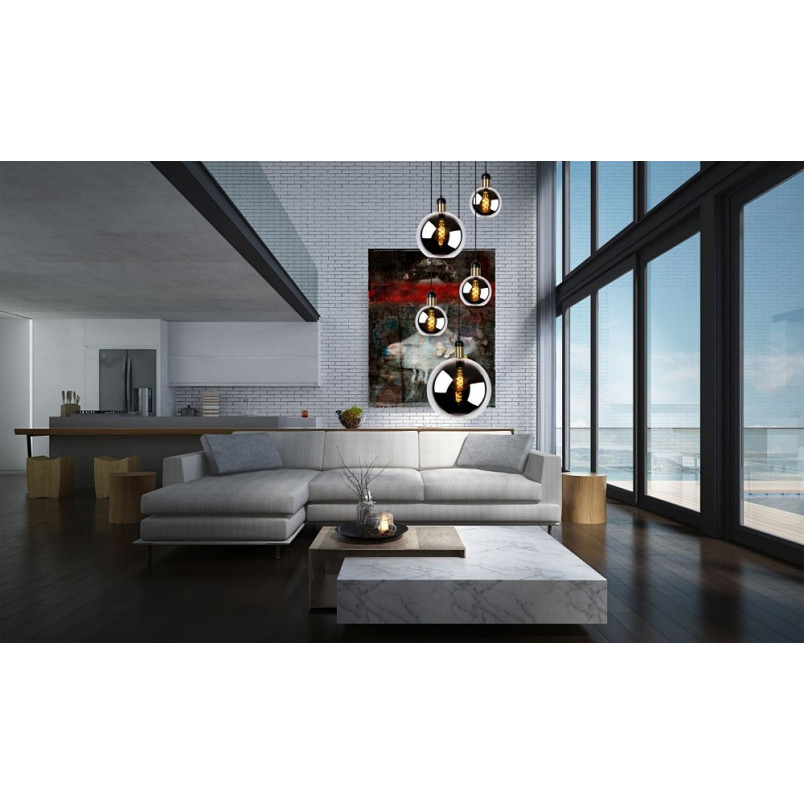 Lampa wisząca Julius V - Lucide | Szkło dymione, 5 kloszy