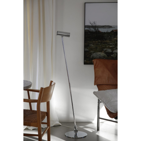 Lampa podłogowa ze ściemniaczem Arlo 132cm LED 3000K chrom Markslojd