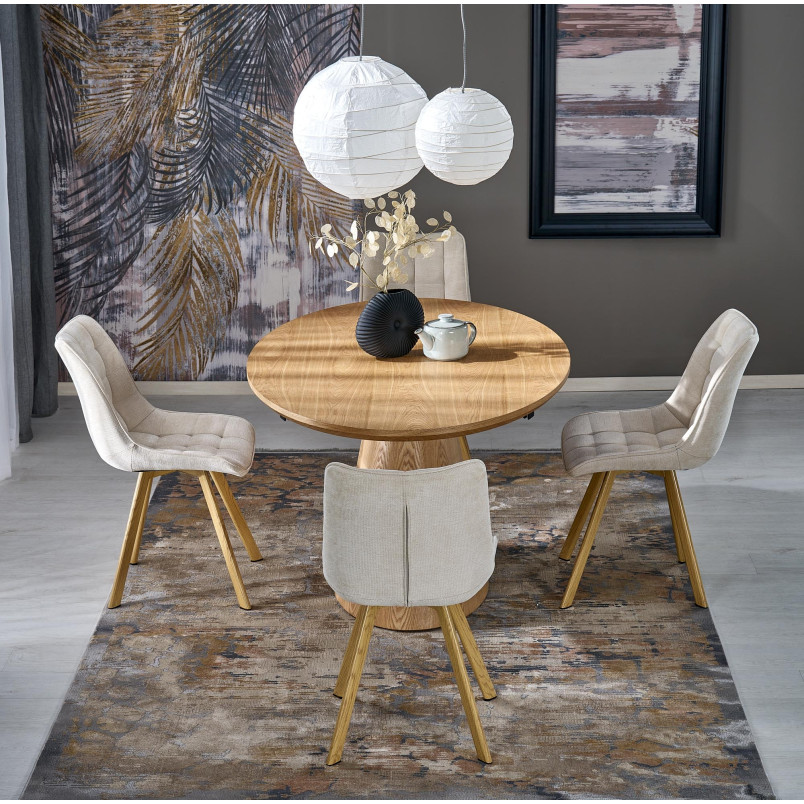 Stół rozkładany owalny Calypso 160-200x100 Halmar | Dębowy