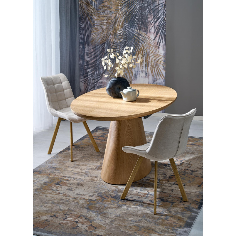 Stół rozkładany owalny Calypso 160-200x100 Halmar | Dębowy