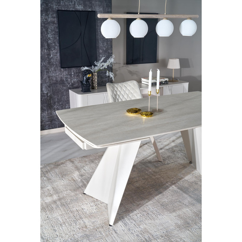 Stół rozkładany Armani | Spiek kwarcowy, design Halmar