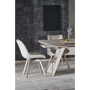 Stół rozkładany Armani | Spiek kwarcowy, design Halmar