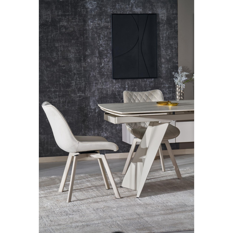 Stół rozkładany Armani | Spiek kwarcowy, design Halmar