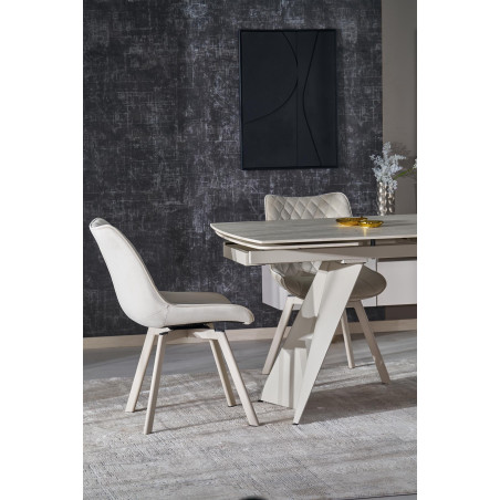 Stół rozkładany Armani | Spiek kwarcowy, design Halmar