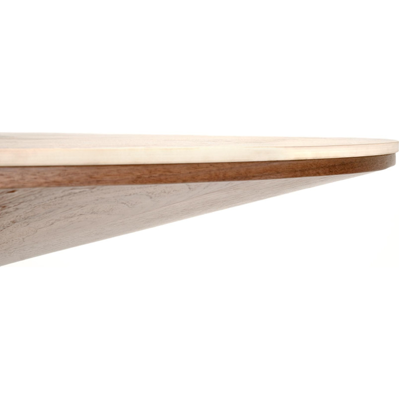 Stół okrągły Arani 120cm - Halmar | Beżowy marmur, orzech