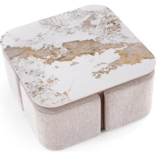 Stolik Arakis z pufami - Halmar | Nowoczesny design