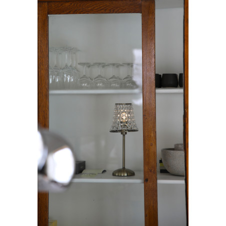 LIORA Rechargeable Table Antique Brass/Clear B/O Markslojd