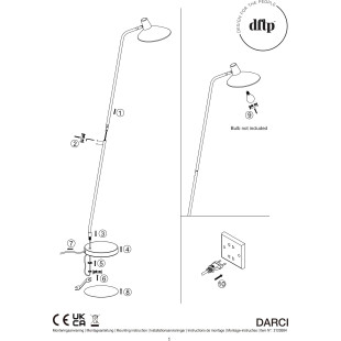 Darci | Floor lamp | Sand DFTP
