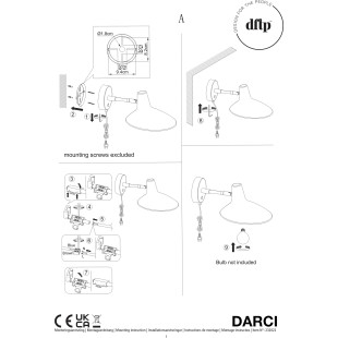 Darci Short | Wall light | Sand DFTP