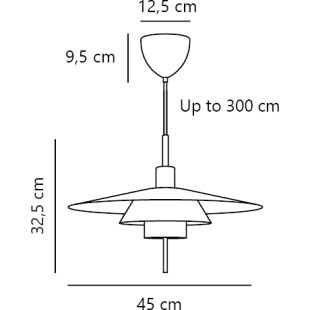 Latika | Pendant | Brushed chrome DFTP