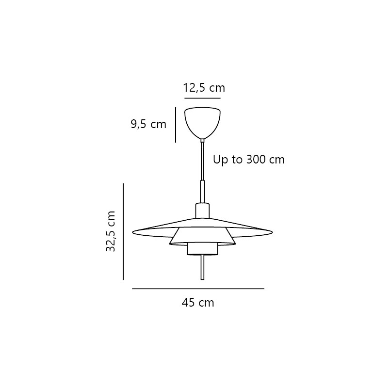 Latika | Pendant | Brushed chrome DFTP