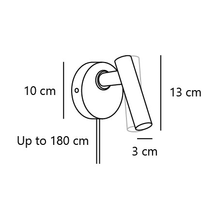 Makoto | Wall light | Satin chrome DFTP