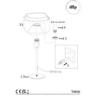 Takai | Table lamp | Beige DFTP