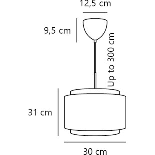 Takai 30 | Pendant | Beige DFTP